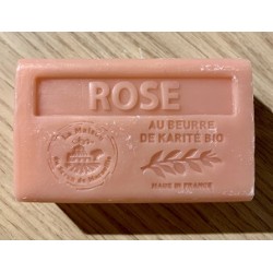 Savon au beurre de karité bio - 60gr - Rose