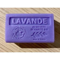 Savon au beurre de karité bio - 60gr - Lavande